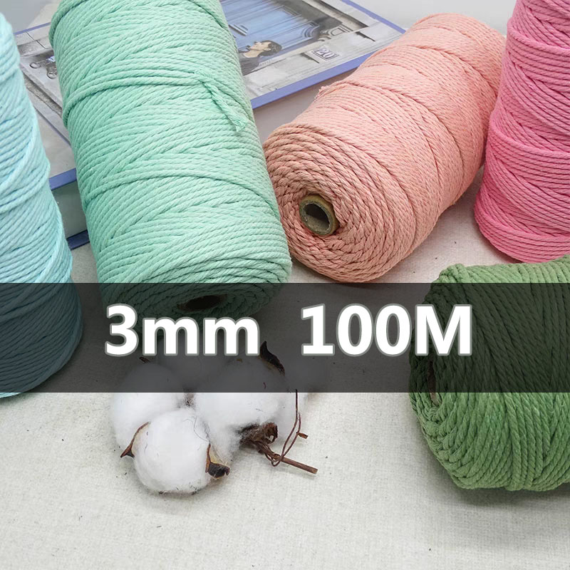 Sewing Thread In Textile - 3mm 100m macrame cabo corda fio