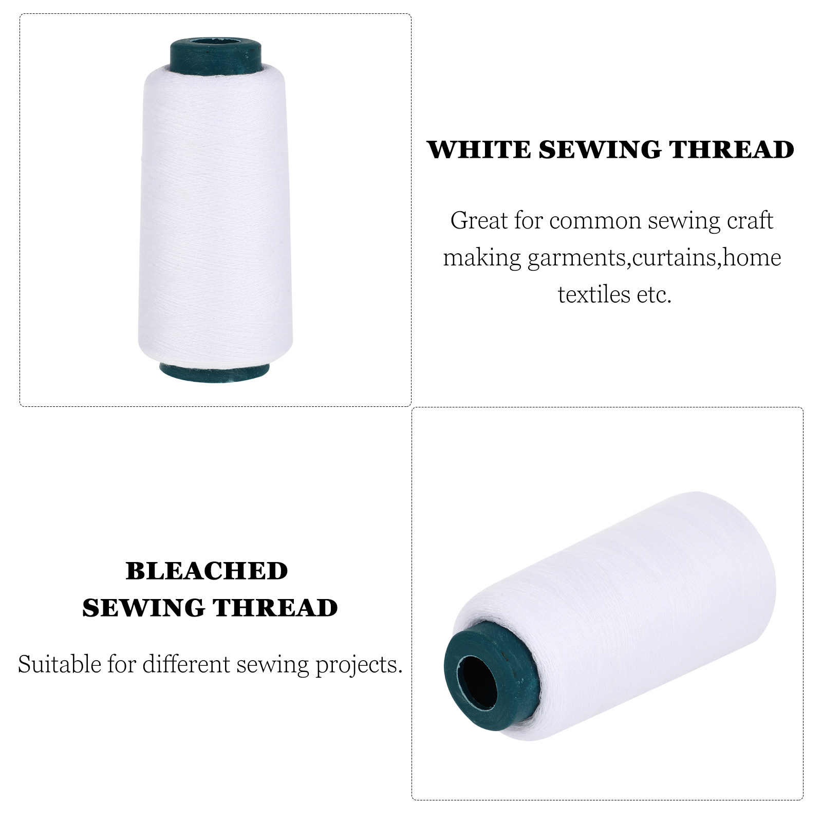 3000 Jardas de Linha de Costur - Sewing Thread In Textile avaliação e preço