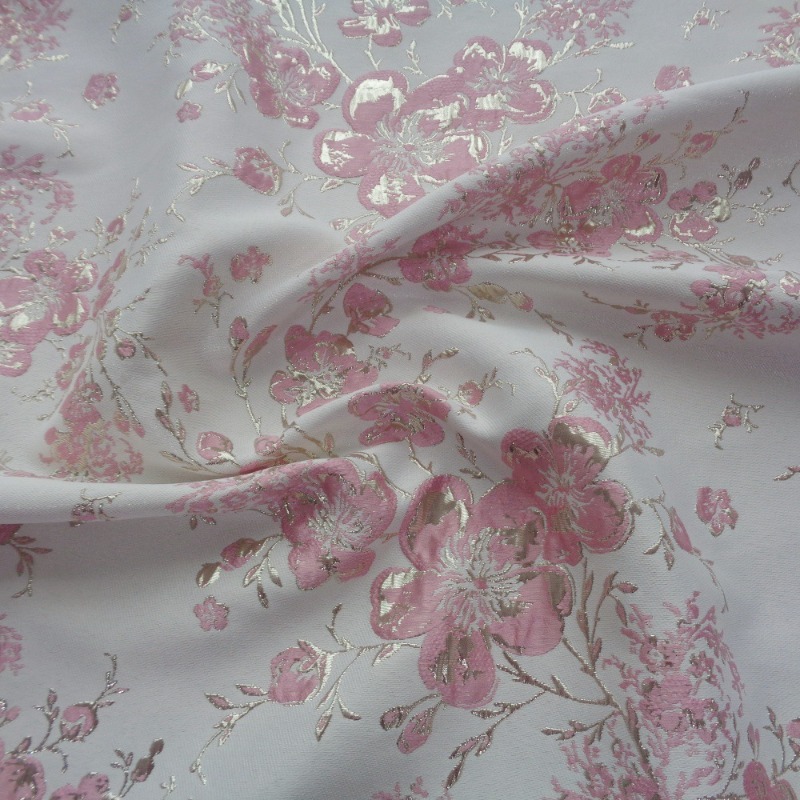 Tecido Jacquard Floral Relevad - Sewing Thread In Textile avaliação e preço